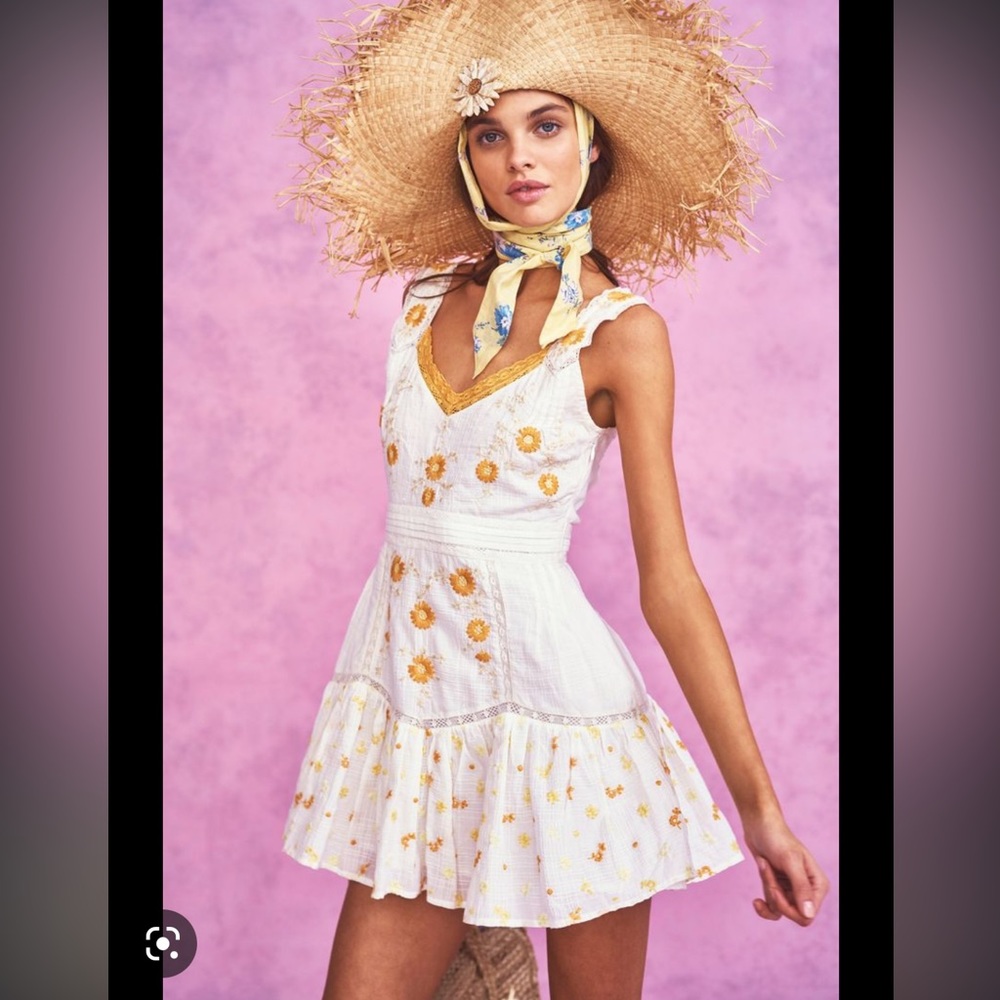 LoveShackFancy - Channing Dress in Antique White - Size 6